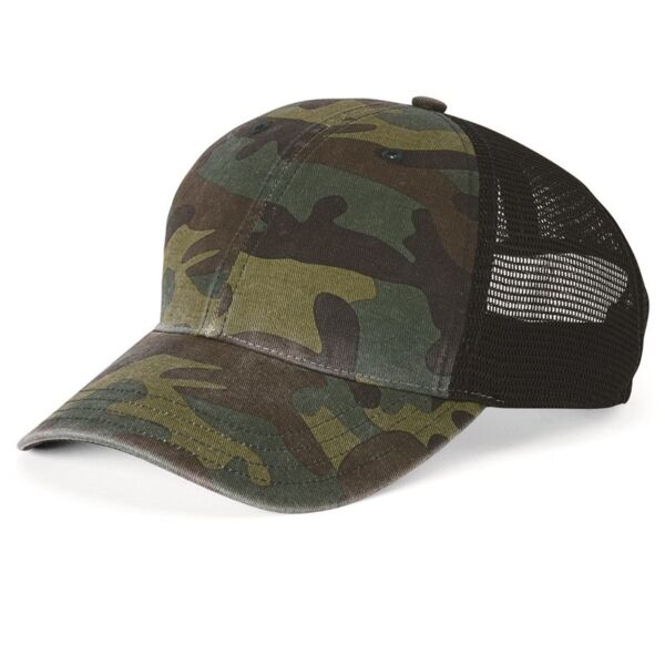 Garment Washed Printed Trucker Cap Thumbnail
