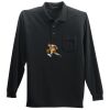 Long Sleeve Silk Touch Polo with Pocket Thumbnail