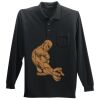 Long Sleeve Silk Touch Polo with Pocket Thumbnail