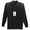 Long Sleeve Silk Touch Polo with Pocket Thumbnail