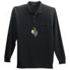 Long Sleeve Silk Touch Polo with Pocket Thumbnail
