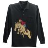 Long Sleeve Silk Touch Polo with Pocket Thumbnail