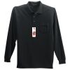Long Sleeve Silk Touch Polo with Pocket Thumbnail
