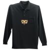 Long Sleeve Silk Touch Polo with Pocket Thumbnail