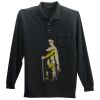 Long Sleeve Silk Touch Polo with Pocket Thumbnail