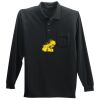 Long Sleeve Silk Touch Polo with Pocket Thumbnail