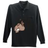 Long Sleeve Silk Touch Polo with Pocket Thumbnail