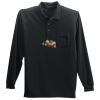 Long Sleeve Silk Touch Polo with Pocket Thumbnail