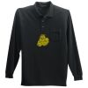 Long Sleeve Silk Touch Polo with Pocket Thumbnail