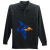 Long Sleeve Silk Touch Polo with Pocket Thumbnail