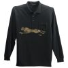 Long Sleeve Silk Touch Polo with Pocket Thumbnail