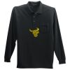 Long Sleeve Silk Touch Polo with Pocket Thumbnail