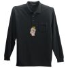 Long Sleeve Silk Touch Polo with Pocket Thumbnail