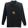 Long Sleeve Silk Touch Polo with Pocket Thumbnail