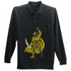 Long Sleeve Silk Touch Polo with Pocket Thumbnail