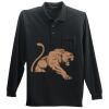 Long Sleeve Silk Touch Polo with Pocket Thumbnail