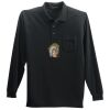 Long Sleeve Silk Touch Polo with Pocket Thumbnail