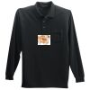 Long Sleeve Silk Touch Polo with Pocket Thumbnail