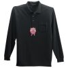 Long Sleeve Silk Touch Polo with Pocket Thumbnail