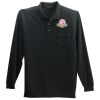 Long Sleeve Silk Touch Polo with Pocket Thumbnail