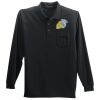 Long Sleeve Silk Touch Polo with Pocket Thumbnail