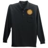 Long Sleeve Silk Touch Polo with Pocket Thumbnail