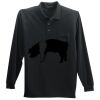 Long Sleeve Silk Touch Polo with Pocket Thumbnail