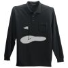 Long Sleeve Silk Touch Polo with Pocket Thumbnail