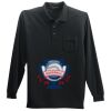 Long Sleeve Silk Touch Polo with Pocket Thumbnail