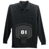 Long Sleeve Silk Touch Polo with Pocket Thumbnail