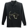 Long Sleeve Silk Touch Polo with Pocket Thumbnail
